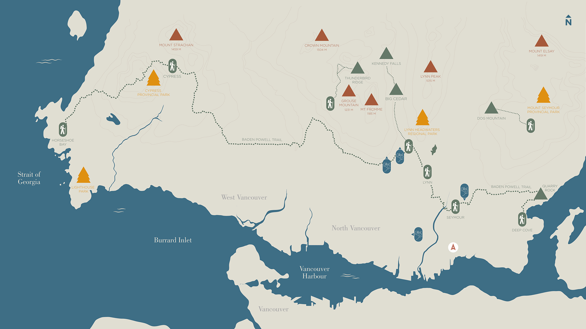 Outdoor Adventures map